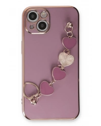 Newface iPhone 14 Plus Kılıf Esila Silikon - Mor