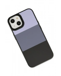 Newface iPhone 14 Plus Kılıf King Kapak - Lila-Siyah