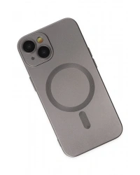 Newface iPhone 14 Plus Kılıf Moshi Lens Magneticsafe Silikon - Füme