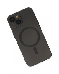 Newface iPhone 14 Plus Kılıf Moshi Lens Magneticsafe Silikon - Siyah