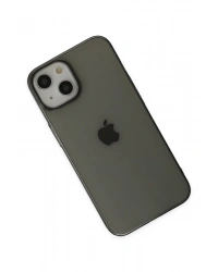 Newface iPhone 14 Plus Kılıf Pc Sert Şeffaf Kapak - Siyah