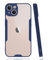 Newface iPhone 14 Plus Kılıf Platin Silikon - Lacivert