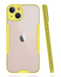 Newface iPhone 14 Plus Kılıf Platin Silikon - Sarı