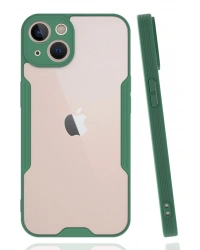 Newface iPhone 14 Plus Kılıf Platin Silikon - Yeşil