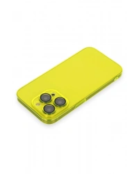 Newface iPhone 14 Pro Kılıf Armada Lensli Kapak - Sarı