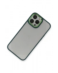 Newface iPhone 14 Pro Kılıf Dora Kapak - Haki Yeşil