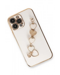 Newface iPhone 14 Pro Kılıf Esila Silikon - Beyaz