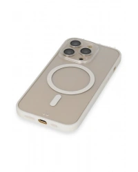 Newface iPhone 14 Pro Kılıf Grand Magneticsafe Kapak - Beyaz