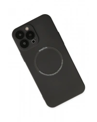 Newface iPhone 14 Pro Kılıf Jack Magneticsafe Lens Silikon - Siyah