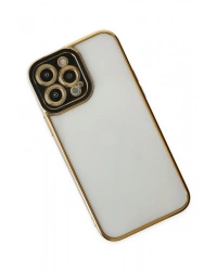 Newface iPhone 14 Pro Kılıf Liva Lens Silikon - Siyah