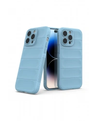 Newface iPhone 14 Pro Kılıf Optimum Silikon - Sky Blue