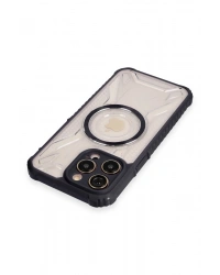 Newface iPhone 14 Pro Kılıf Prag Magneticsafe Kapak - Siyah