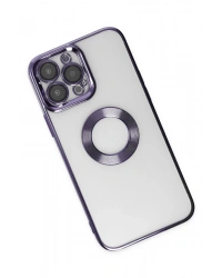 Newface iPhone 14 Pro Kılıf Slot Silikon - Mor