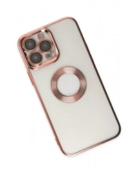 Newface iPhone 14 Pro Kılıf Slot Silikon - Rose Gold