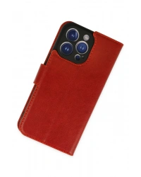 Newface iPhone 14 Pro Kılıf Trend S Plus Kapaklı Kılıf - Kırmızı