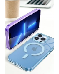 Newface iPhone 14 Pro Kılıf Troy Magsafe Kapak - Mor