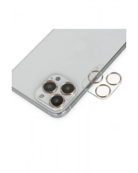 Newface iPhone 14 Pro Max Band Metal Kamera Lens - Gold