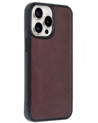 Newface iPhone 14 Pro Max Kılıf Aras Deri Kapak - Bordo