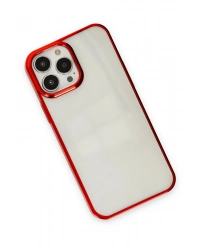 Newface iPhone 14 Pro Max Kılıf Element Silikon - Kırmızı