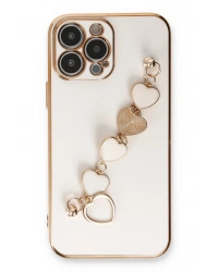 Newface iPhone 14 Pro Max Kılıf Esila Silikon - Beyaz