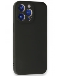 Newface iPhone 14 Pro Max Kılıf First Silikon - Siyah