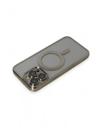 Newface iPhone 14 Pro Max Kılıf Kross Magneticsafe Kapak - Titan Gri