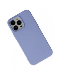 Newface iPhone 14 Pro Max Kılıf Nano içi Kadife Silikon - Lila