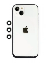 Newface iPhone 14 Shine Kamera Lens - Gümüş