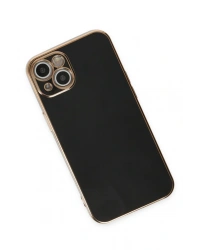 Newface iPhone 15 Kılıf Volet Silikon - Siyah