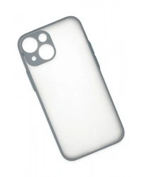 Newface iPhone 15 Plus Kılıf Montreal Silikon Kapak - Gri