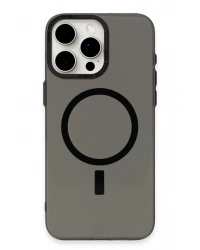 Newface iPhone 15 Pro Kılıf Anka PC Magneticsafe Sert Metal Kapak - Siyah