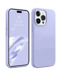 Newface iPhone 15 Pro Kılıf First Silikon - Lila