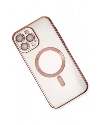 Newface iPhone 15 Pro Kılıf Kross Magneticsafe Kapak - Rose