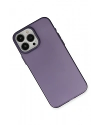 Newface iPhone 15 Pro Kılıf Modos Metal Kapak - Derin Mor