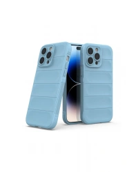 Newface iPhone 15 Pro Kılıf Optimum Silikon - Sky Blue