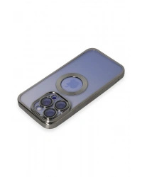 Newface iPhone 15 Pro Kılıf Slot Silikon - Titan Gri