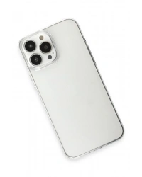 Newface iPhone 15 Pro Max Kılıf Pc Sert Şeffaf Kapak - Şeffaf