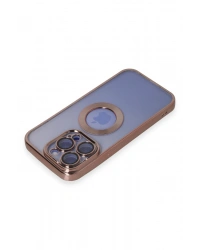 Newface iPhone 15 Pro Max Kılıf Slot Silikon - Rose Gold