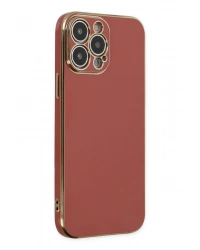 Newface iPhone 15 Pro Max Kılıf Volet Silikon - Kırmızı