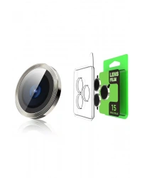 Newface iPhone 15 Pro Max Raze Metal Kamera Lens - Gümüş