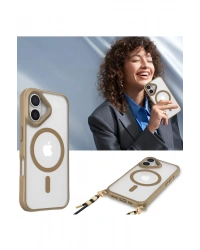 Newface iPhone 16 Kılıf Enka Magsafe Silikon Kılıf - Lacivert