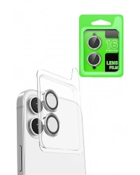 Newface iPhone 16 Plus Raze Metal Kamera Lens - Beyaz