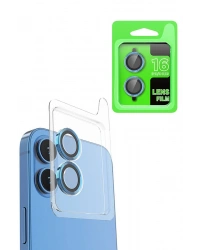 Newface iPhone 16 Plus Raze Metal Kamera Lens - Lacivert