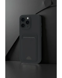 Newface iPhone 16 Pro Kılıf Kelvin Kartvizitli Silikon - Derin Mor