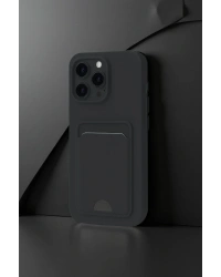 Newface iPhone 16 Pro Max Kılıf Kelvin Kartvizitli Silikon - Derin Mor