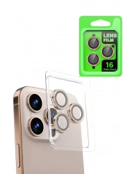 Newface iPhone 16 Pro Max Raze Metal Kamera Lens - Natural Grey