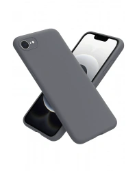 Newface iPhone 16E Kılıf First Silikon - Gri