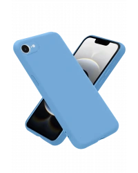 Newface iPhone 16E Kılıf First Silikon - Mavi