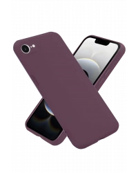 Newface iPhone 16E Kılıf First Silikon - Mürdüm