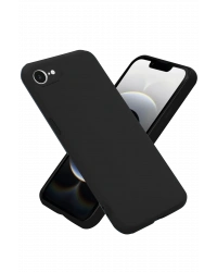 Newface iPhone 16E Kılıf First Silikon - Siyah